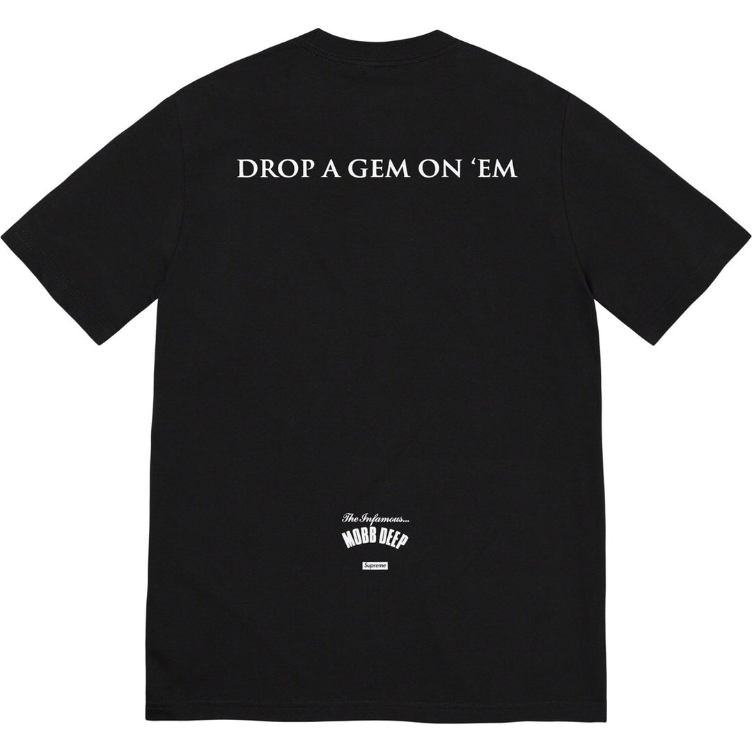 Supreme Mobb Deep Dragon T-Shirt — Black / White / Grey
