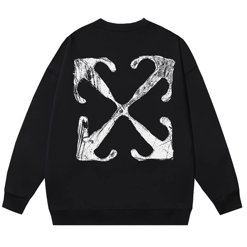 Off-White Logo Print Arrow Crewneck Sweatshirt