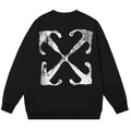 Off-White Logo Print Arrow Crewneck Sweatshirt