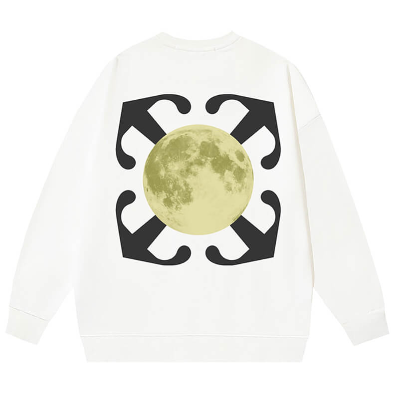 Off-White Earth Graphic Crewneck Sweatshirt