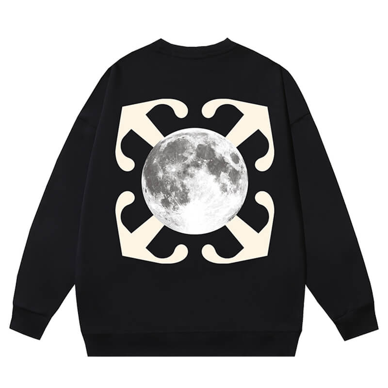 Off-White Earth Graphic Crewneck Sweatshirt