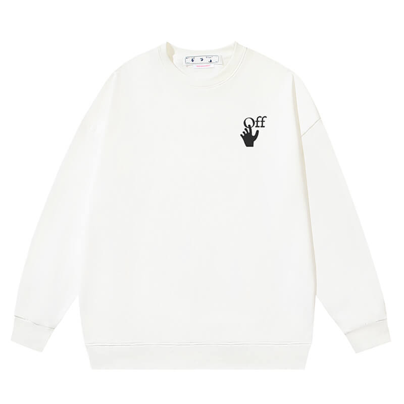 Off-White "Cute Here" Graphic Crewneck Sweatshirt