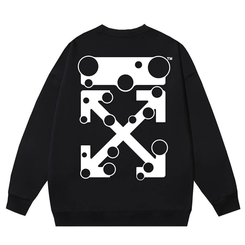 Off-White "Cute Here" Graphic Crewneck Sweatshirt