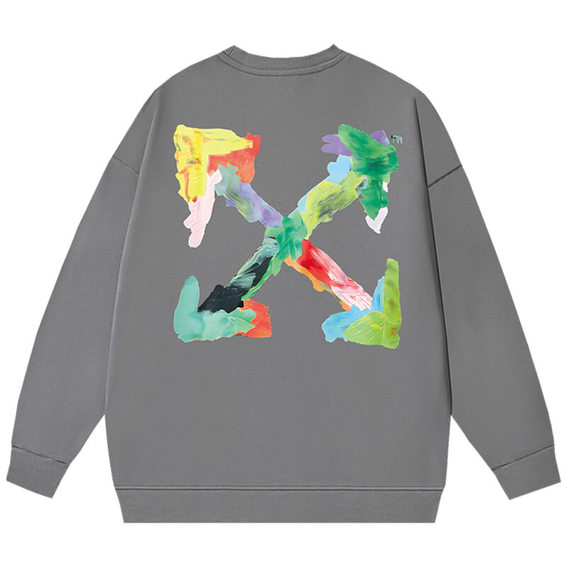 Off-White Brush Arrow Crewneck Sweatshirt