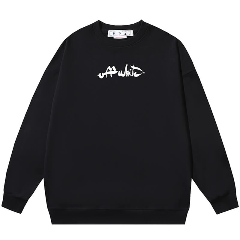 Off-White Paint Arrow Slim Fit Crewneck Sweatshirt