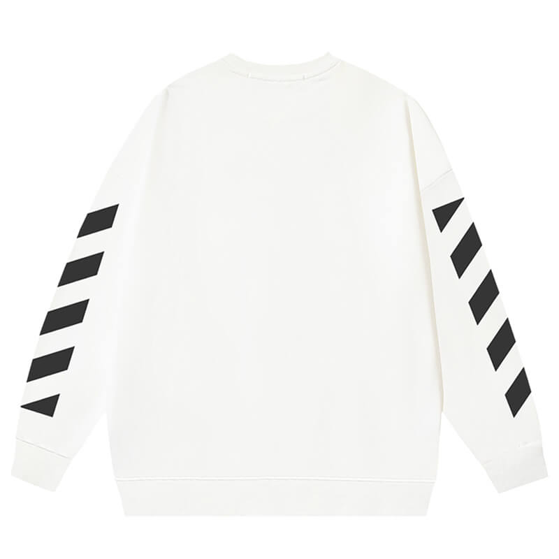 Off-White Diagonal Helvetica Crewneck Sweatshirt