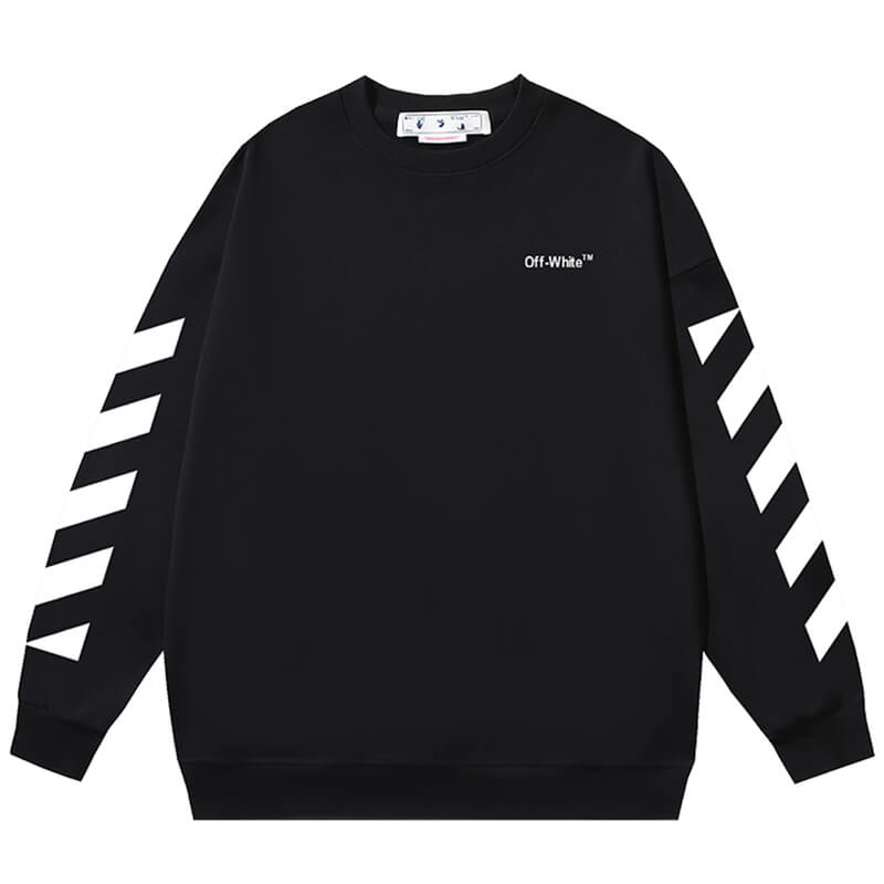 Off-White Diagonal Helvetica Crewneck Sweatshirt