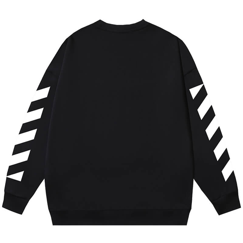 Off-White Diagonal Helvetica Crewneck Sweatshirt