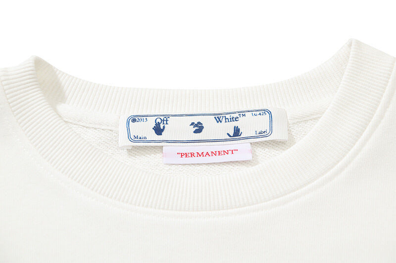 Off-White Logo Workers Crewneck Sweatshirt