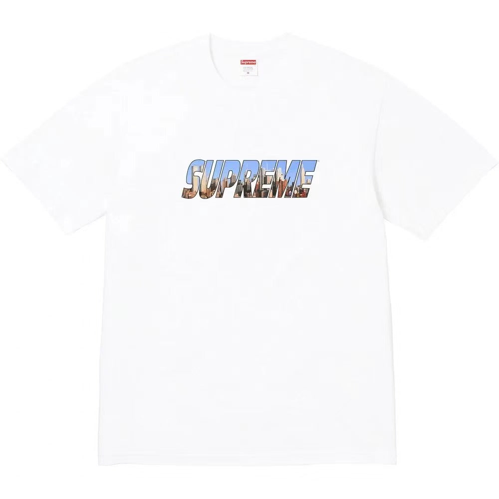 Supreme FW23 Week 1 Gotham Tee — Black / White