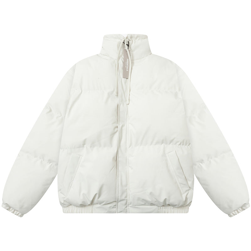 Fear Of God Double Line Essential Laser Stand-Collar Cotton Jacket – White