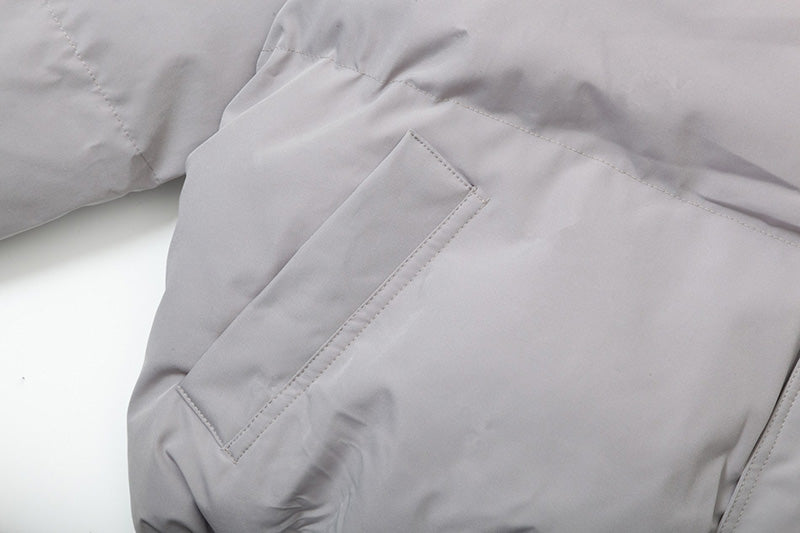 Fear Of God Double Line Essential Laser Stand-Collar Cotton Jacket – Light Grey