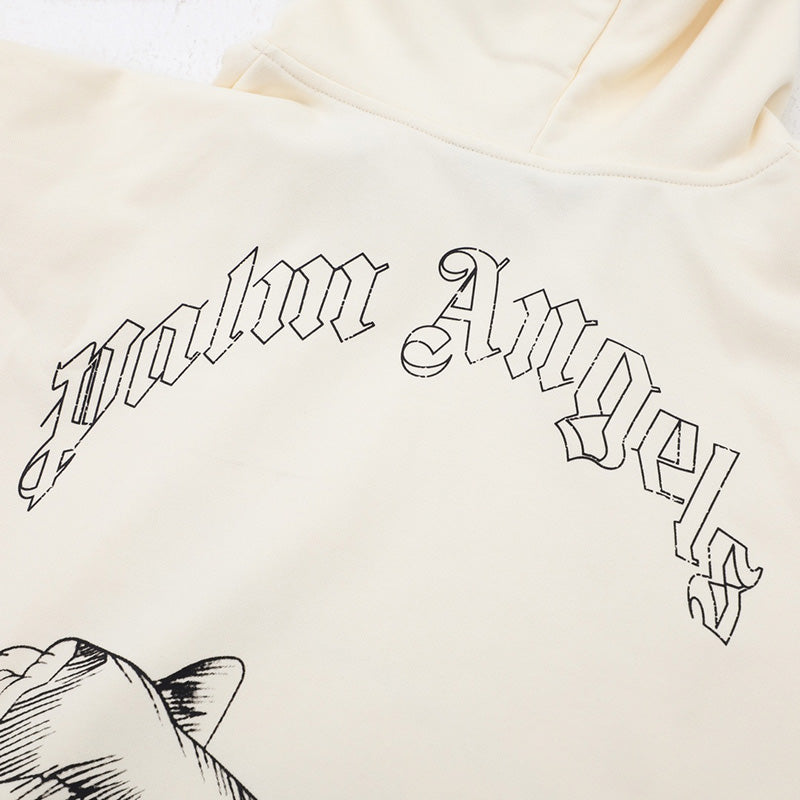Palm Angels Embroidered Cotton-Jersey Hoodie