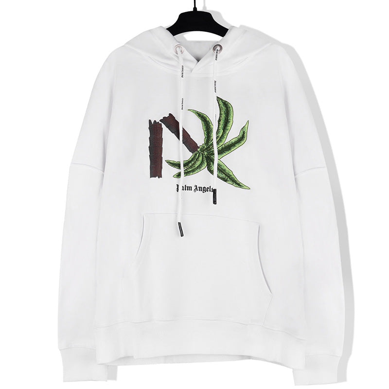 Palm Angels Broken Palm Hoodie – Black & White
