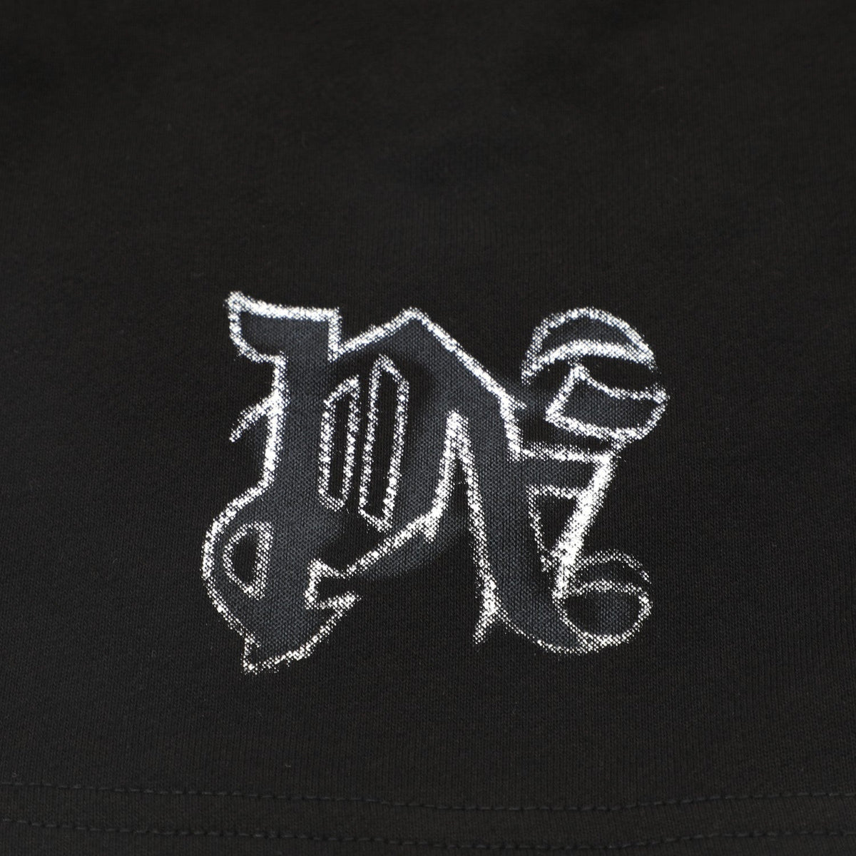 Palm Angels Hyper Monogram-Print Track Shorts – Men's Cotton Shorts | Black & White