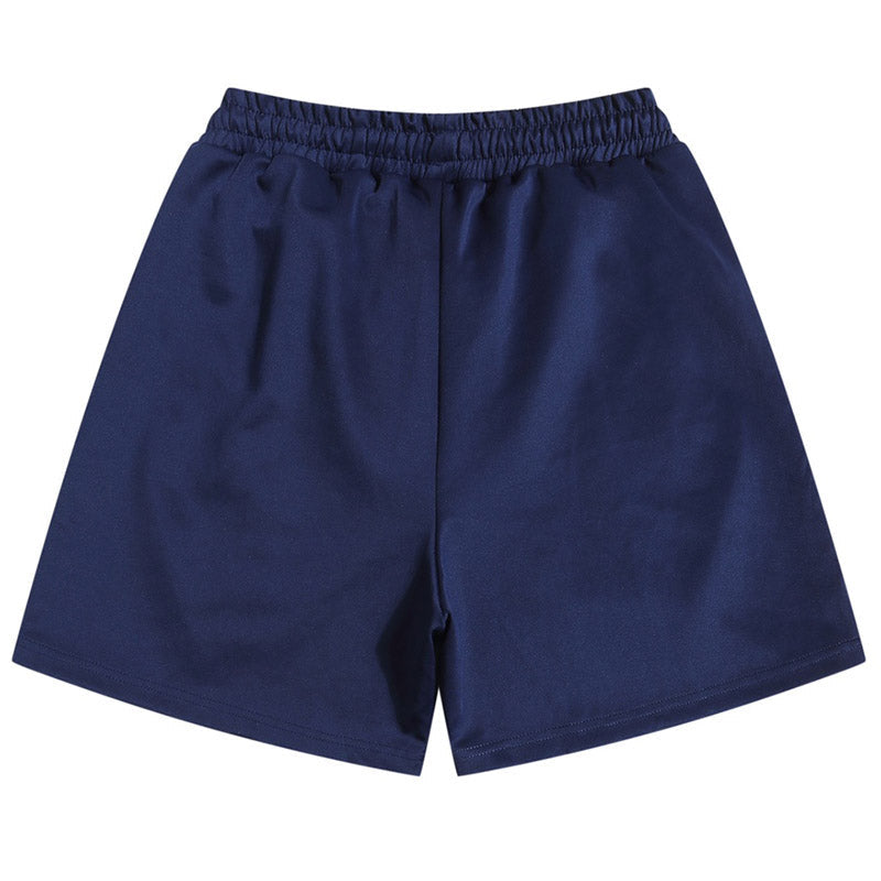 Palm Angels Hyper Monogram-Print Track Shorts – Blue Men's Cotton Shorts