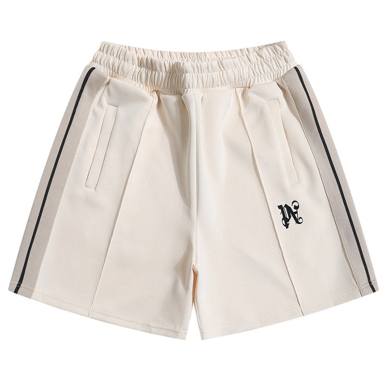 Palm Angels Hyper Monogram-Print Track Shorts – Off-White Men's Cotton Shorts