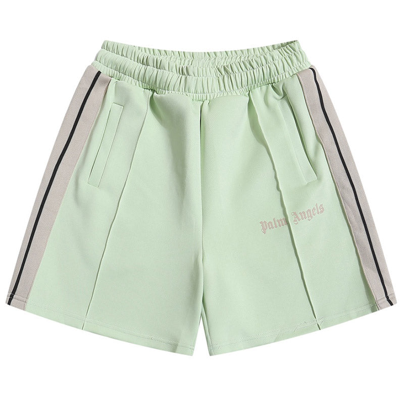 Palm Angels New Classic Track Shorts – Light Green Men's Cotton Shorts