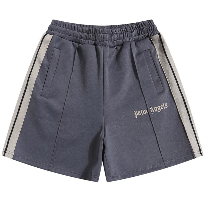 Palm Angels New Classic Track Shorts — Grey