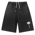 Palm Angels The Palm Cotton Sweat Shorts — Black