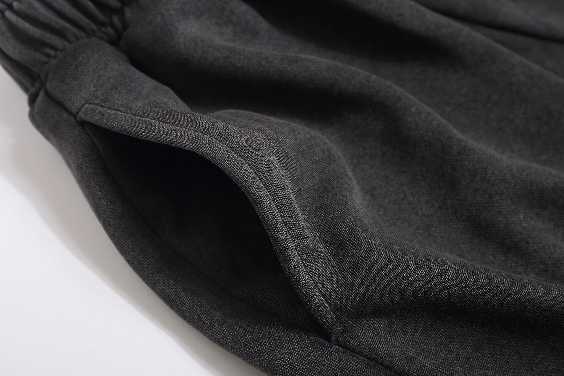 Palm Angels The Palm Cotton Sweat Shorts — Black