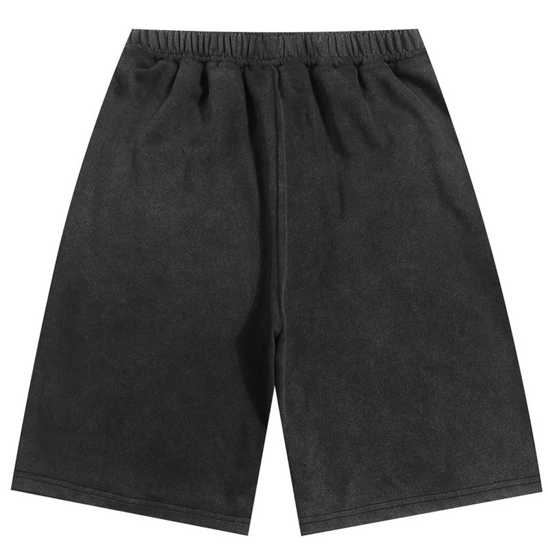 Palm Angels The Palm Cotton Sweat Shorts — Black