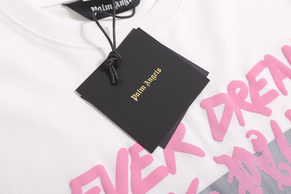 Palm Angels Logo Print T-Shirt – Cotton Crew Neck