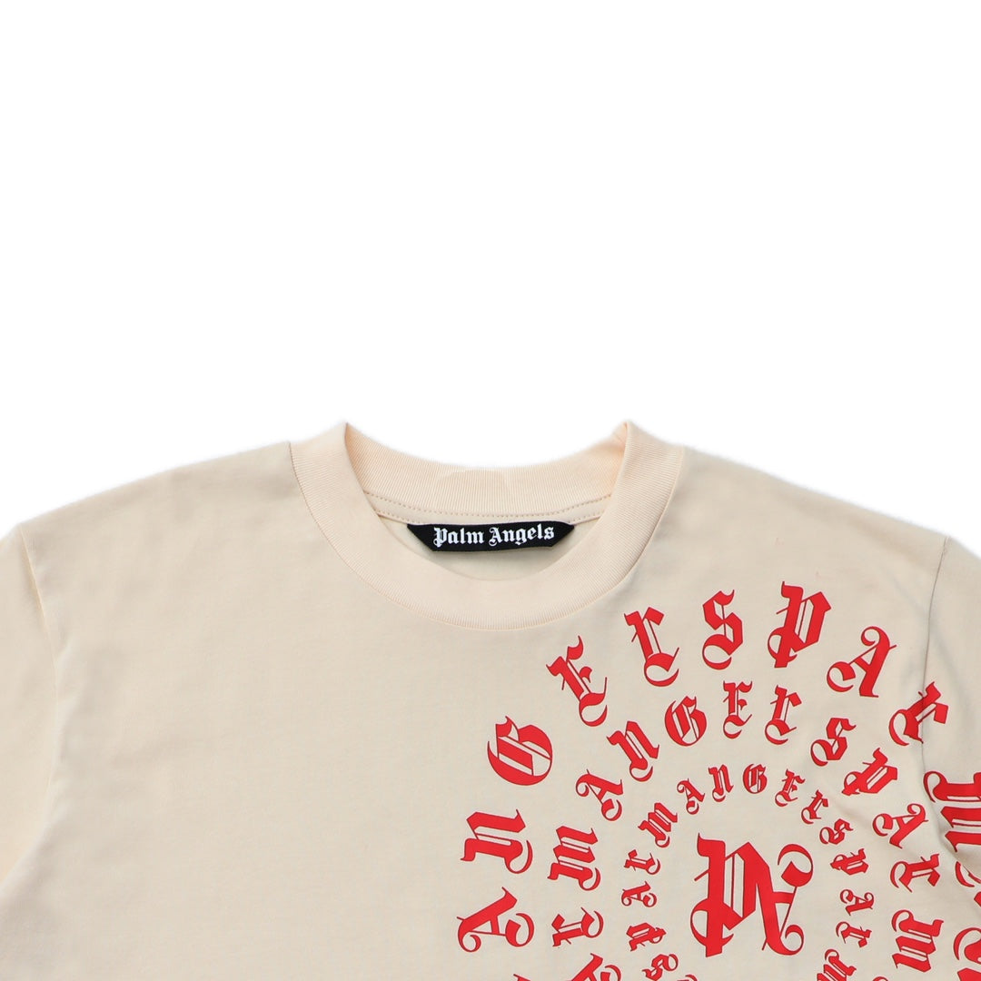 Palm Angels Vertigo PA T-Shirt – Apricot | 100% Cotton