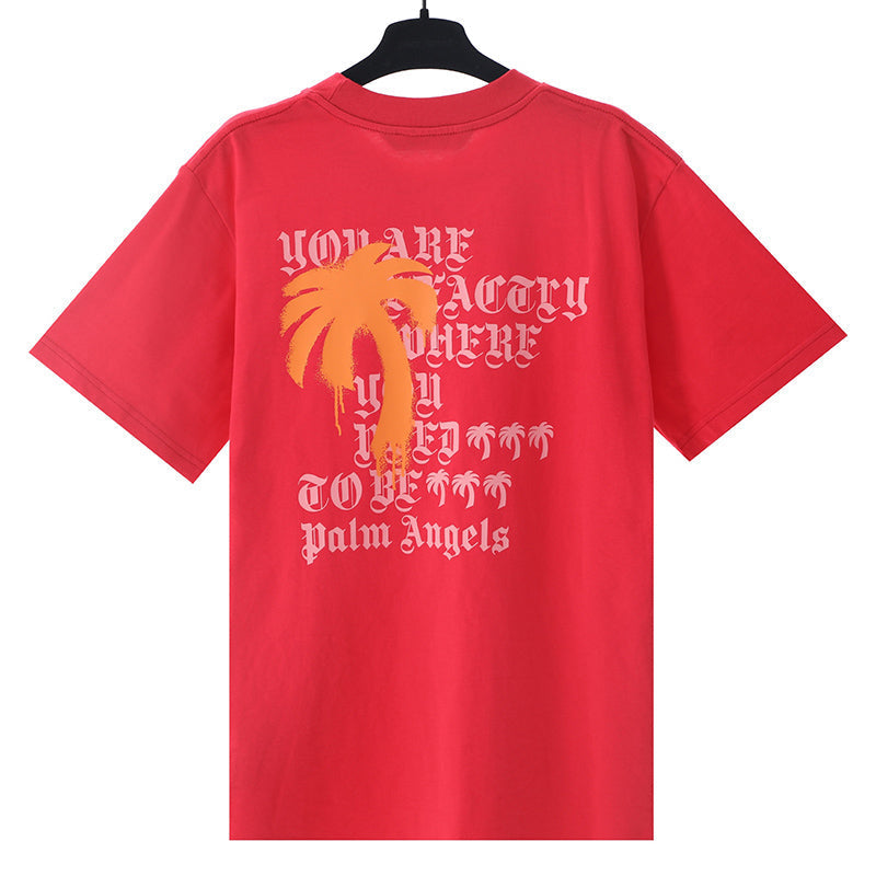 Palm Angels PA Monogram Necklace Neck Logo Oversized T-Shirt