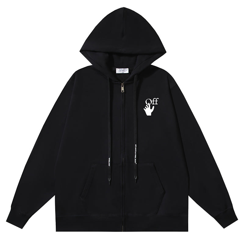 Off-White Gradient Arrows Hoodie – Ombre Arrow Back Print