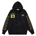 Off-White Abloh "23" Skate Hoodie – Gold Varsity Print