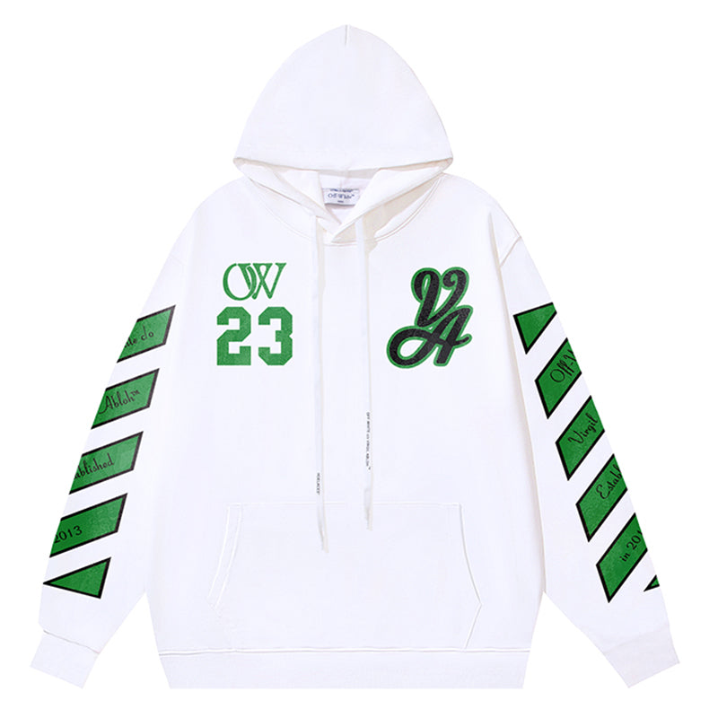 Off-White "Skated With OW" 23 Logo Hoodie – White