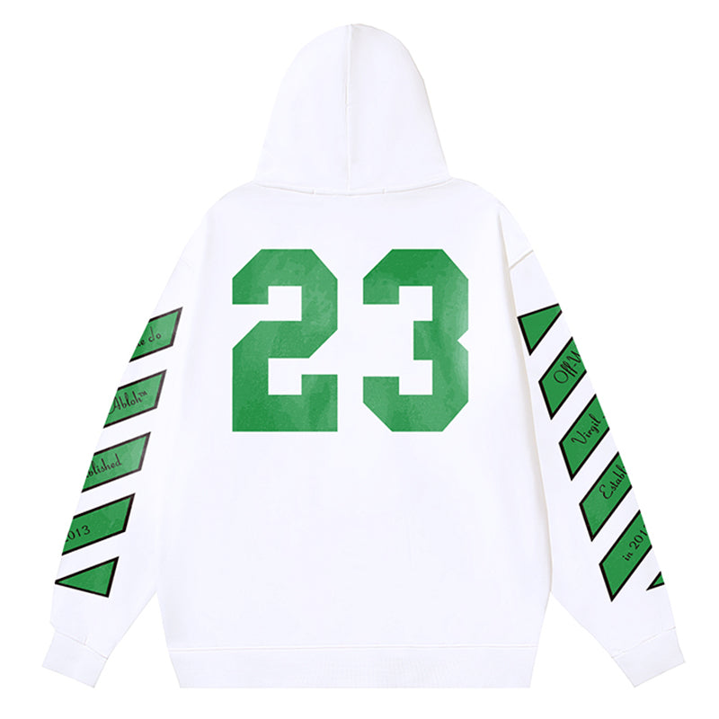 Off-White "Skated With OW" 23 Logo Hoodie – White