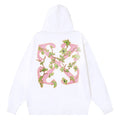 OFF-WHITE Ramage Flower Arrow Drawstring Hoodie
