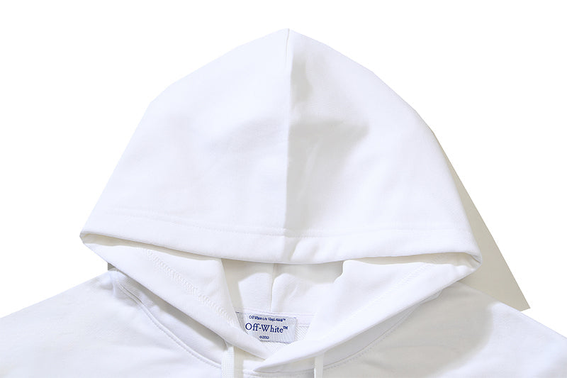 OFF-WHITE Ramage Flower Arrow Drawstring Hoodie