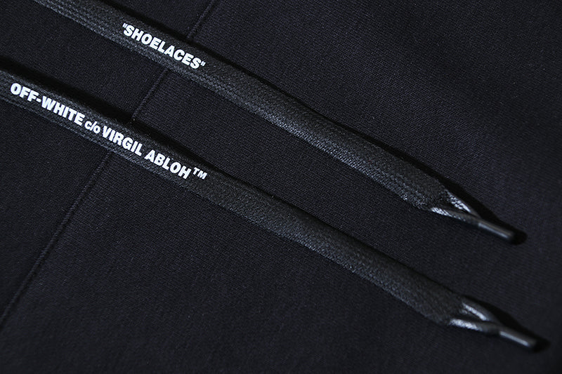 OFF-WHITE Logo Embroidered Drawstring Hoodie
