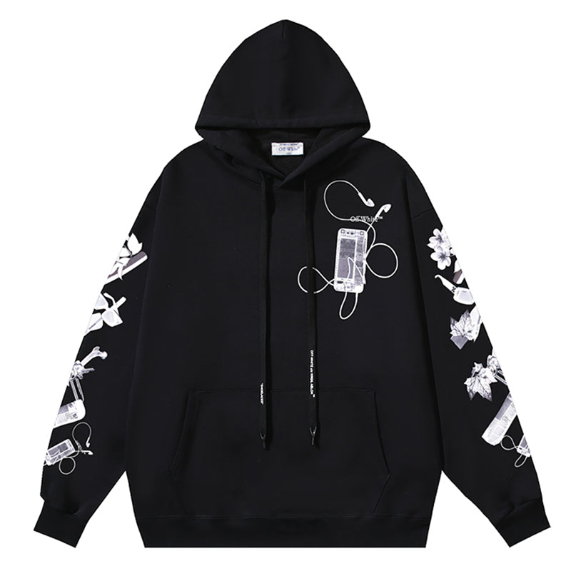 OFF-WHITE Scan Arrow Overprint Hoodie
