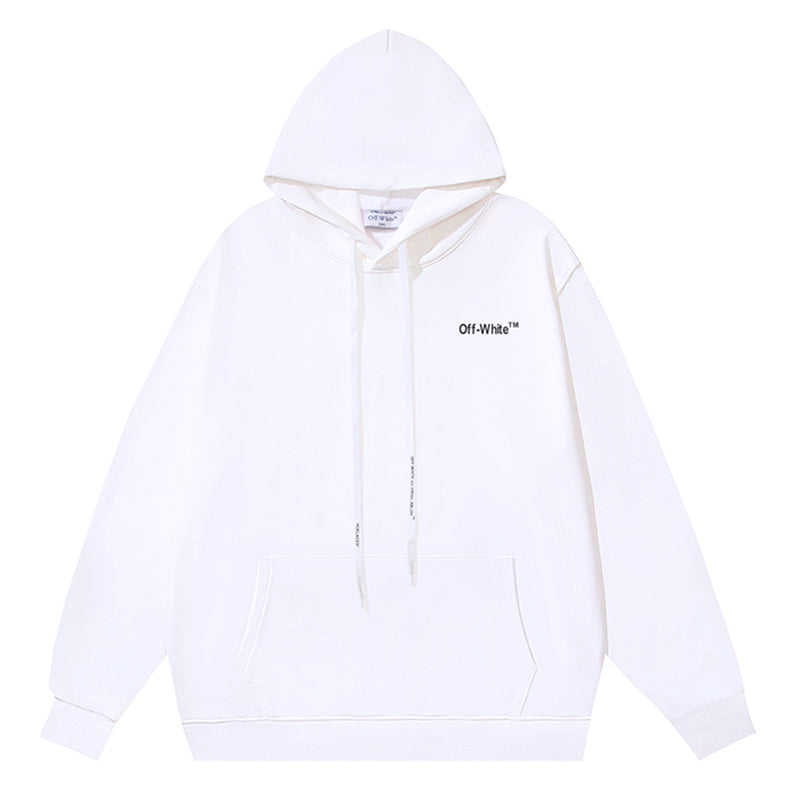 Off-White Cotton Arrow Skate Hoodie