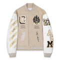Off White AC Milan Patch Varsity Jacket – Hip Hop Loose Fit