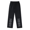 OFF-WHITE Metallic Arrow Block Print Straight-Leg Pants