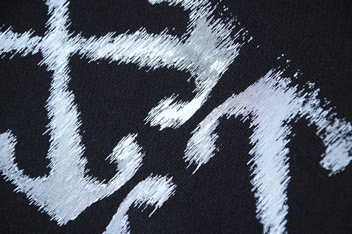 OFF-WHITE Metallic Arrow Block Print Straight-Leg Pants
