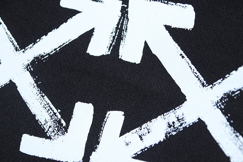 OFF-WHITE Cursive Script & Brushstroke Arrow Straight-Leg Pants