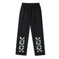 Arrow Graphic Print Casual Trousers – Loose Straight Leg Sweatpants