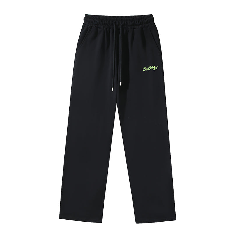 Off-White Arrow Print Casual Trousers – Straight Loose Fit (Style #1072)