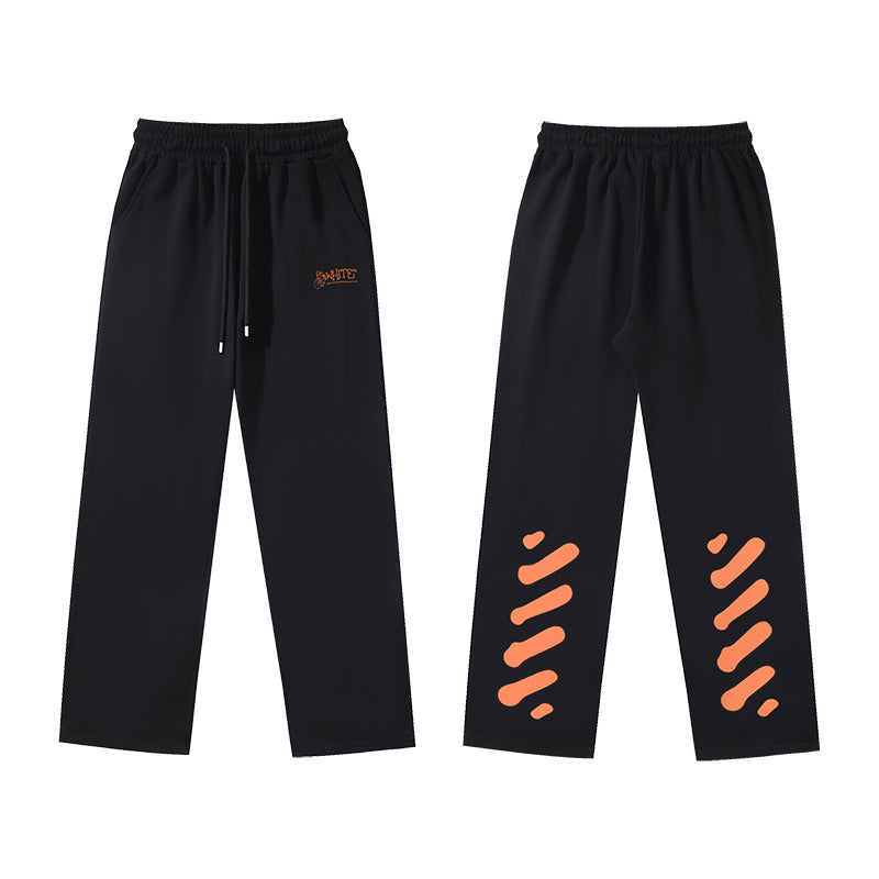 Arrow Printed Straight-Leg Casual Pants #1073