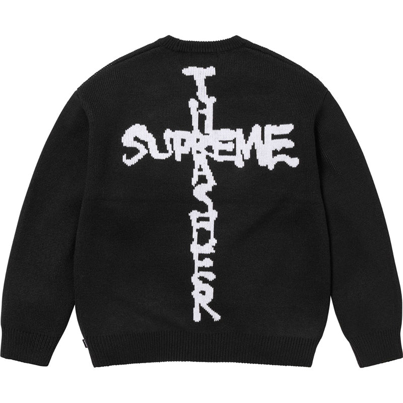 Supreme x Thrasher FW24 Cross Logo Crewneck Sweater