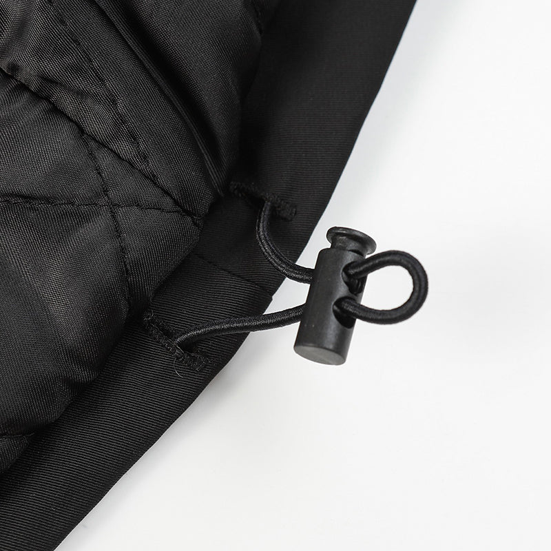 Fear Of God Essentials Padded Hooded Jacket – Black / Beige