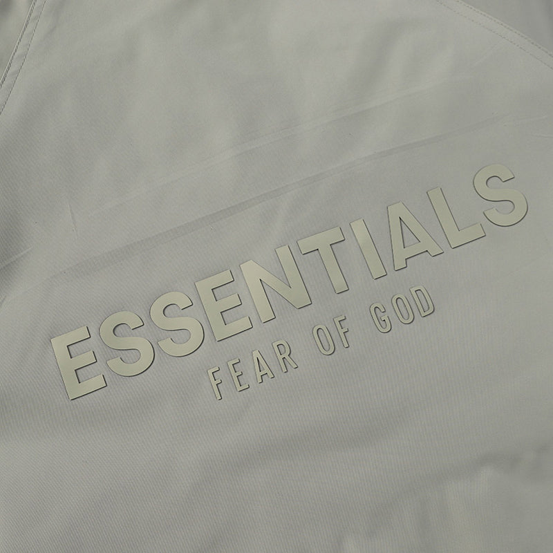 Fear Of God Essentials Padded Hooded Jacket – Light Blue / Grey