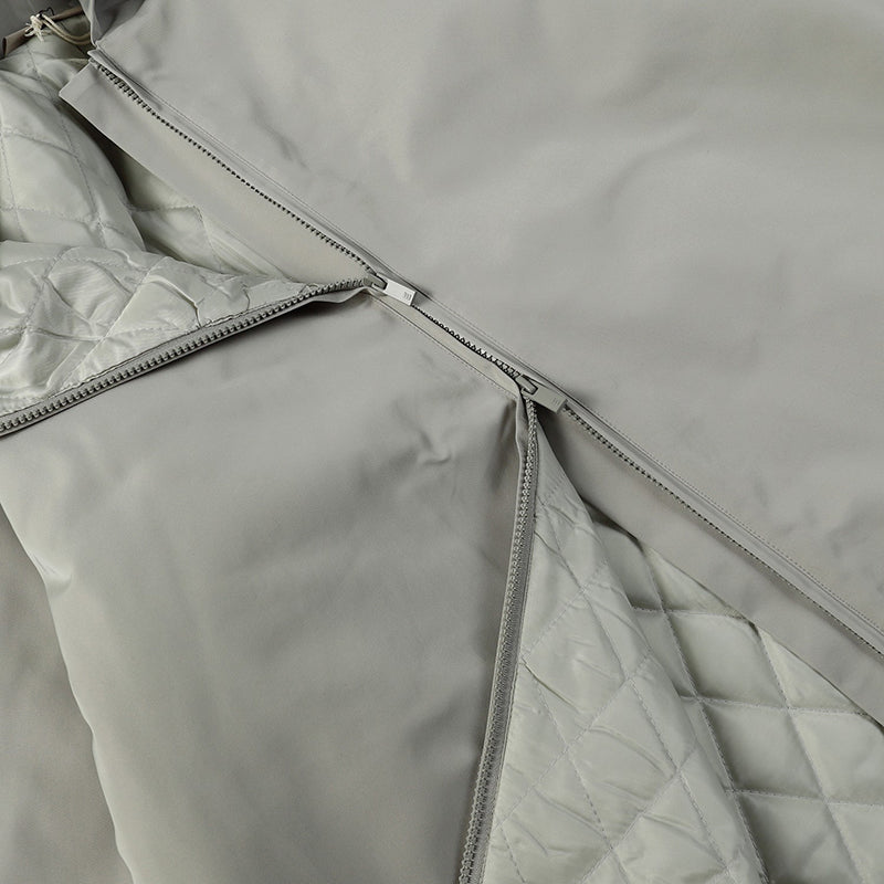 Fear Of God Essentials Padded Hooded Jacket – Light Blue / Grey