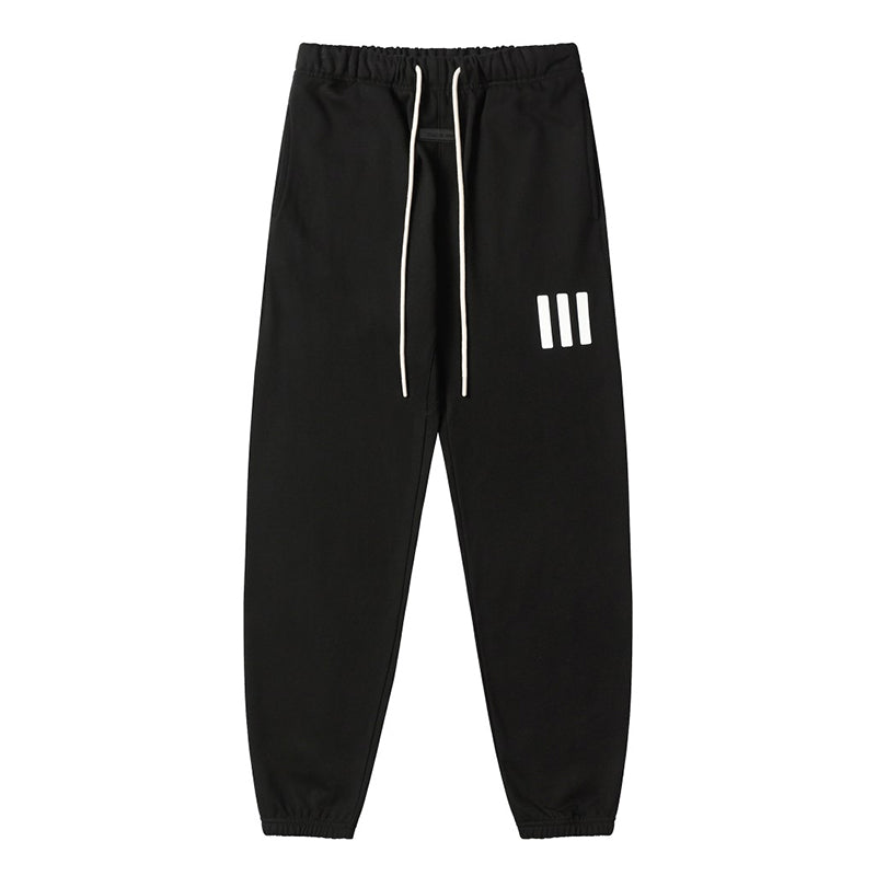 Fear Of God Essentials III Triple Bar Logo Sweatpants – Black / White